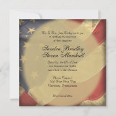 Flagge-Hochzeits-Einladungen Einladung (Vorderseite)