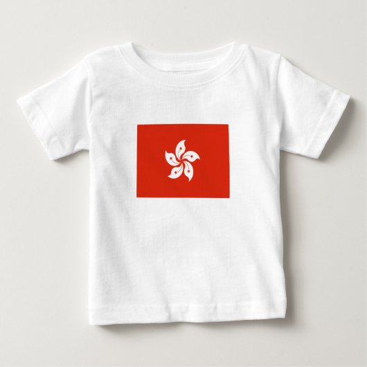 Flagge Hongkong Baby T-shirt (Vorderseite)