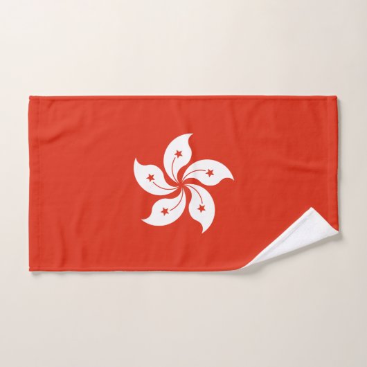 Flagge Hongkong Badhandtuch Set (Handtuch)