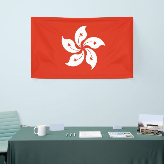 Flagge Hongkong Banner (Messeveranstaltung)