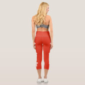 Flagge Hongkong Capri Leggings (Rückseite)