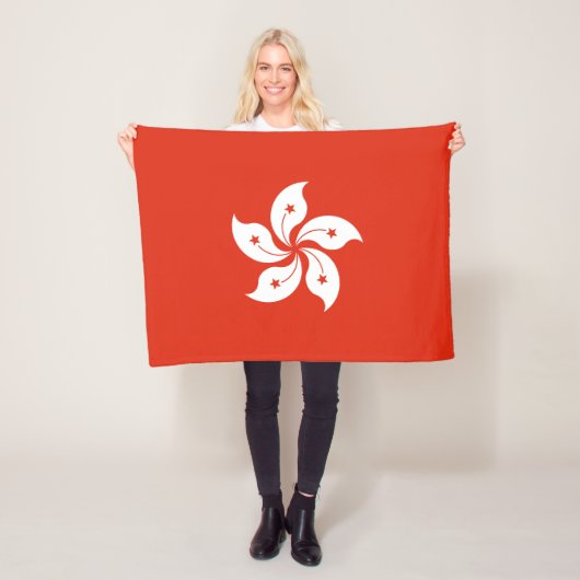 Flagge Hongkong Fleecedecke (Beispiel)