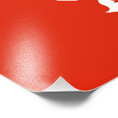 Flagge Hongkong Fotodruck (Ecke)