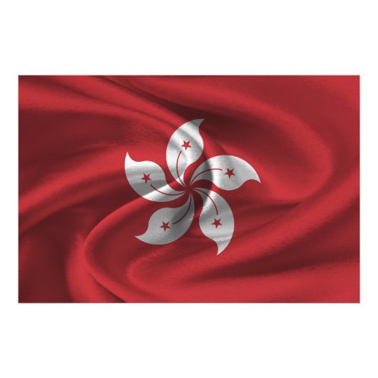 Flagge Hongkong Fotodruck (Vorne)