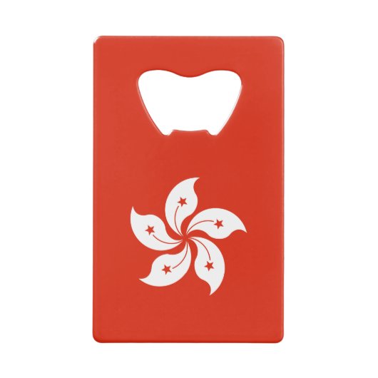 Flagge Hongkong Geldbeutel Flaschenöffner (Vorderseite)