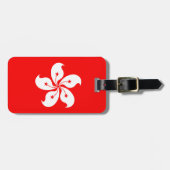 Flagge Hongkong Gepäckanhänger (Vorderseite horizontal)