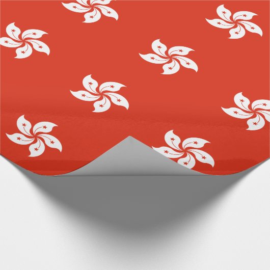 Flagge Hongkong Geschenkpapier (Ecke)