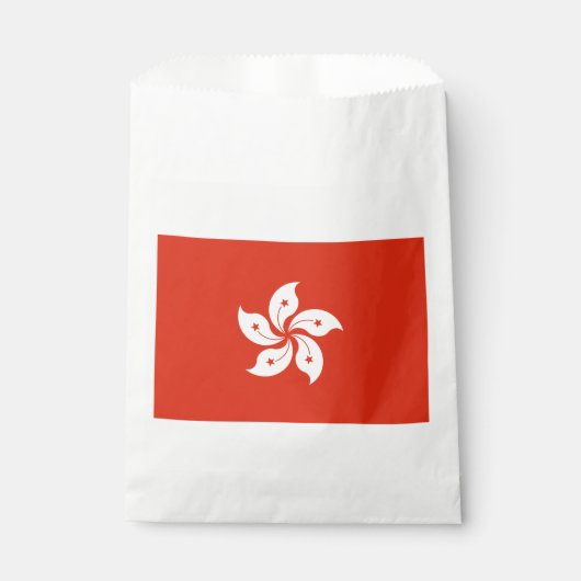 Flagge Hongkong Geschenktütchen (Vorderseite)