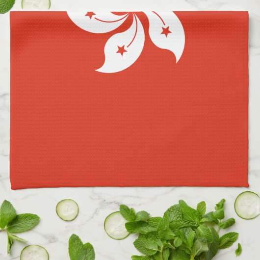 Flagge Hongkong Geschirrtuch (Gefaltet)
