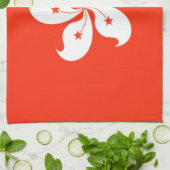 Flagge Hongkong Küchentuch (Gefaltet)