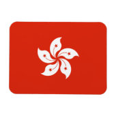 Flagge Hongkong Magnet (Horizontal)