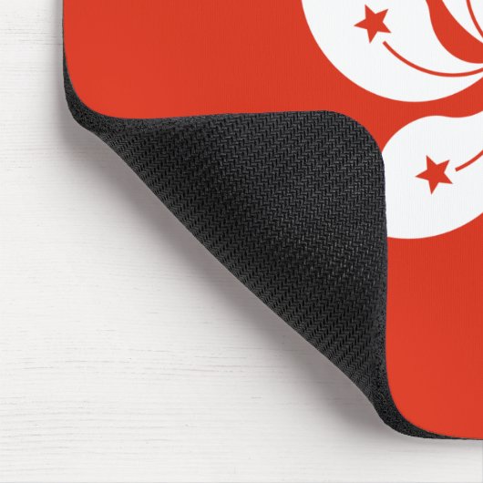 Flagge Hongkong Mousepad (Ecke)