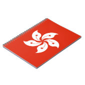Flagge Hongkong Notizblock (Linke Seite)