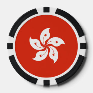 Flagge Hongkong Pokerchips