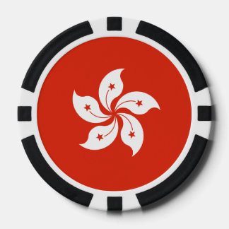 Flagge Hongkong Pokerchips