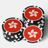 Flagge Hongkong Pokerchips (Stapel)