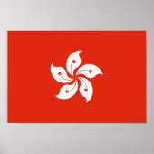Flagge Hongkong Poster (Vorne)