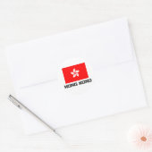 Flagge Hongkong Runder Aufkleber (Umschlag)