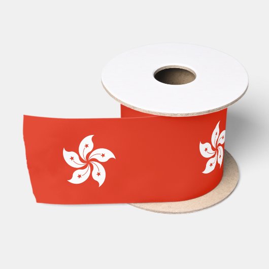 Flagge Hongkong Satinband (Spule)