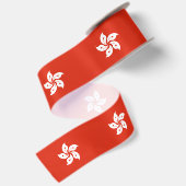 Flagge Hongkong Satinband (Rückseite)