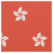 Flagge Hongkong Stoff (Nahaufnahme)