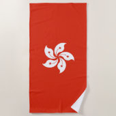 Flagge Hongkong Strandtuch (Vorderseite)