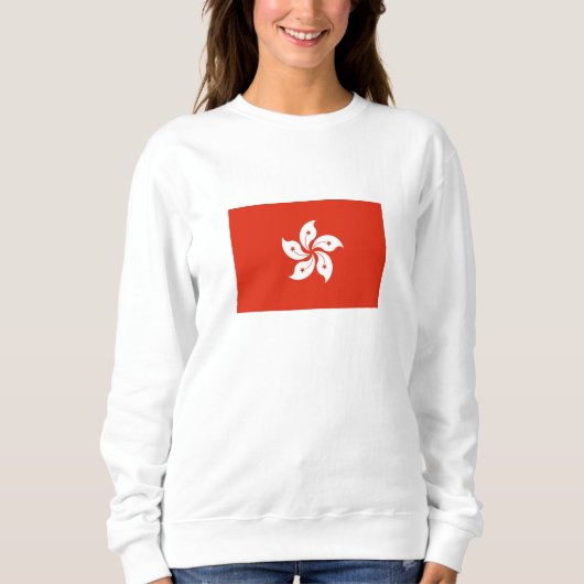 Flagge Hongkong Sweatshirt (Vorderseite)