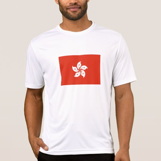 Flagge Hongkong T-Shirt (Vorderseite)