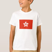 Flagge Hongkong T-Shirt (Vorderseite)