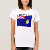 Flagge Hongkong T-Shirt (Vorderseite)