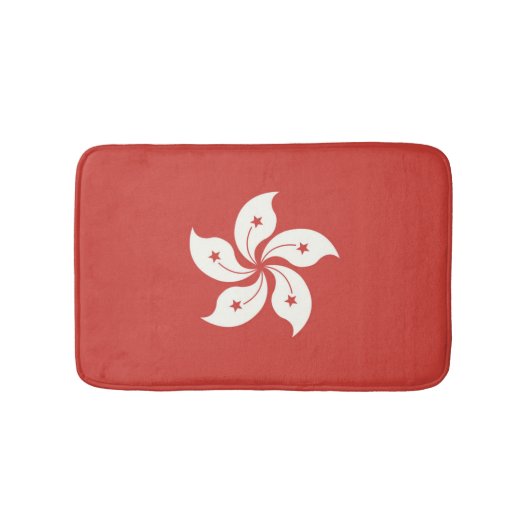 Flagge Hongkongs Badematte (Vorderseite)