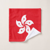 Flagge Hongkongs Badhandtuch Set (Waschlappen)
