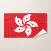 Flagge Hongkongs Badhandtuch Set (Handtuch)