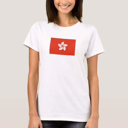 Flagge Hongkongs - Der grundlegende T - Shirt der (Vorderseite)