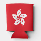 Flagge Hongkongs Dosenkühler (Rückseite)