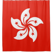 Flagge Hongkongs Duschvorhang (Vorderseite)