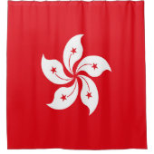 Flagge Hongkongs Duschvorhang (Vorderseite)