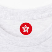 Flagge Hongkongs Etiketten (Befestigt)