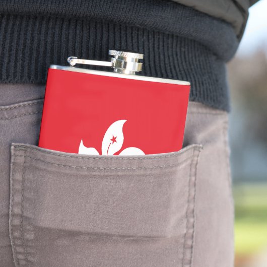 Flagge Hongkongs Flachmann (Beispiel)