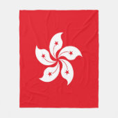 Flagge Hongkongs Fleecedecke (Vorderseite)