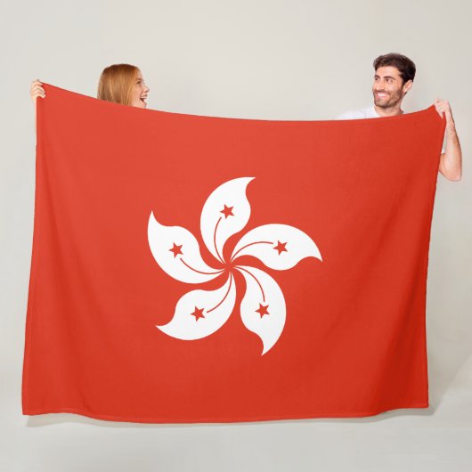 Flagge Hongkongs Fleecedecke (Beispiel)