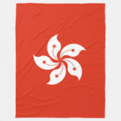 Flagge Hongkongs Fleecedecke (Vorderseite)