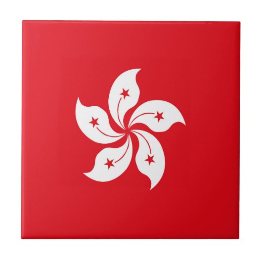 Flagge Hongkongs Fliese (Vorderseite)