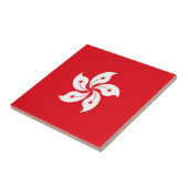 Flagge Hongkongs Fliese (Seite)
