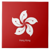 Flagge Hongkongs Fliese (Vorderseite)