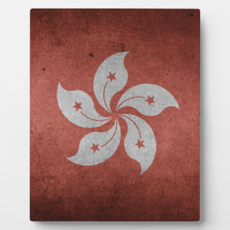 Flagge Hongkongs Fotoplatte