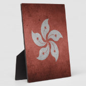 Flagge Hongkongs Fotoplatte (Seite)