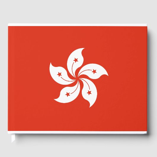 Flagge Hongkongs Gästebuch (Vorderseite)