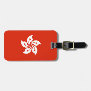 Flagge Hongkongs Gepäckanhänger