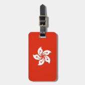 Flagge Hongkongs Gepäckanhänger (Vorderseite vertikal)
